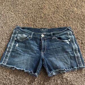 Ariat Indigo Blue Frayed Hem Denim Shorts